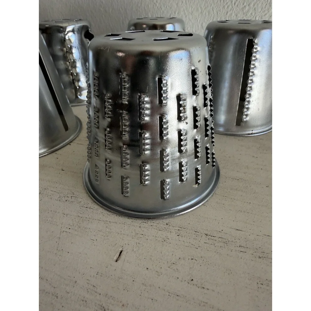 Lot of 5  Saladmaster Cones Food Processor Cutter Slicer Shredder Grater Chopper